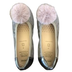 Geox respira Italian  girls flat shoe